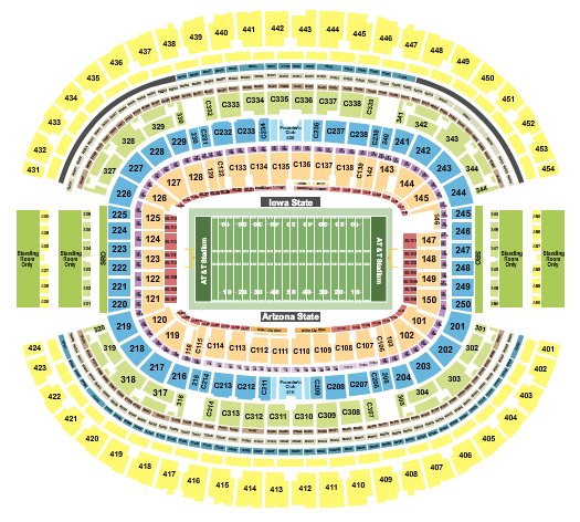 AT&T Stadium Big 12 Championship Seating Chart